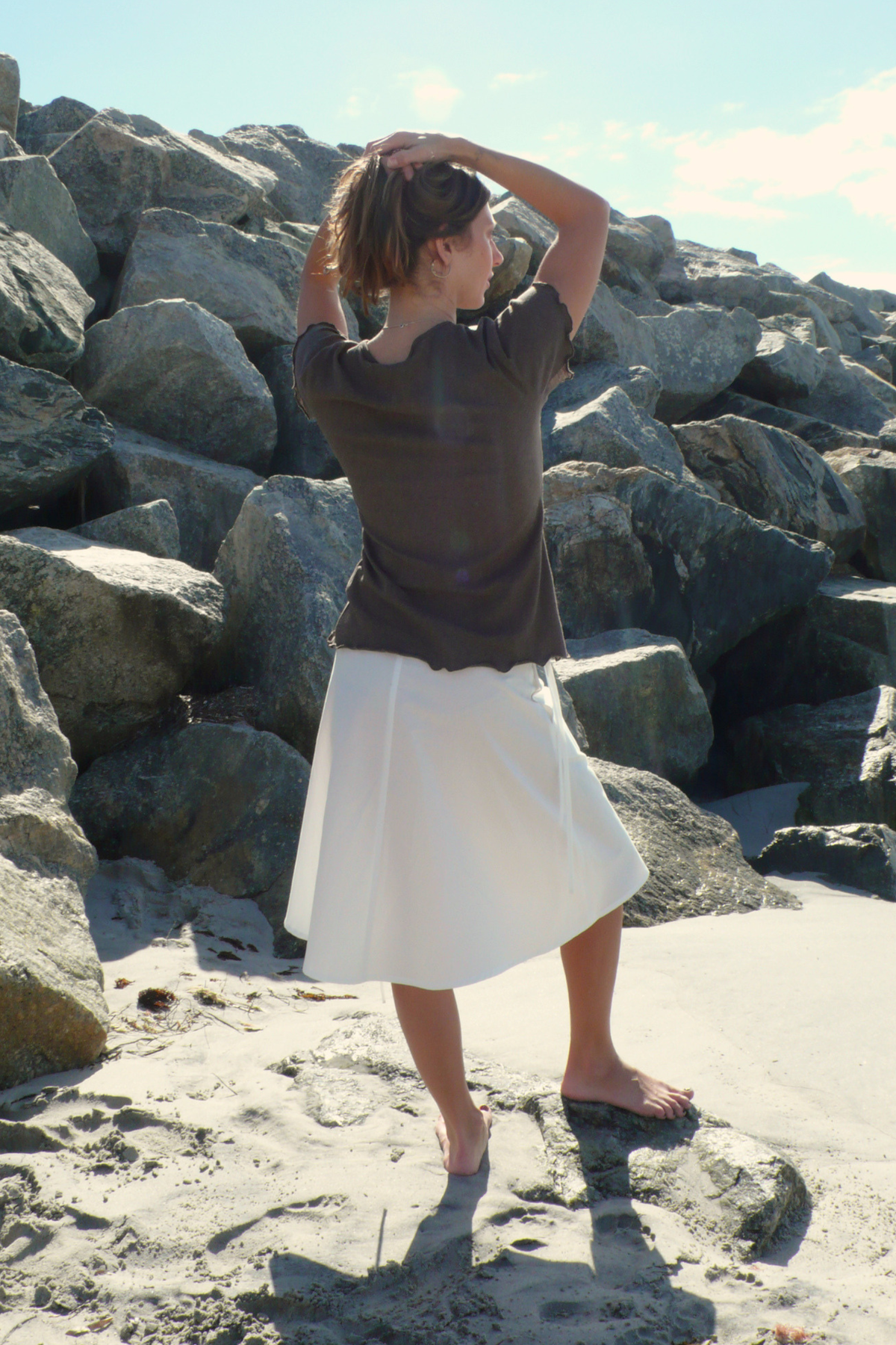 Organic Cotton Light Tee | Brown