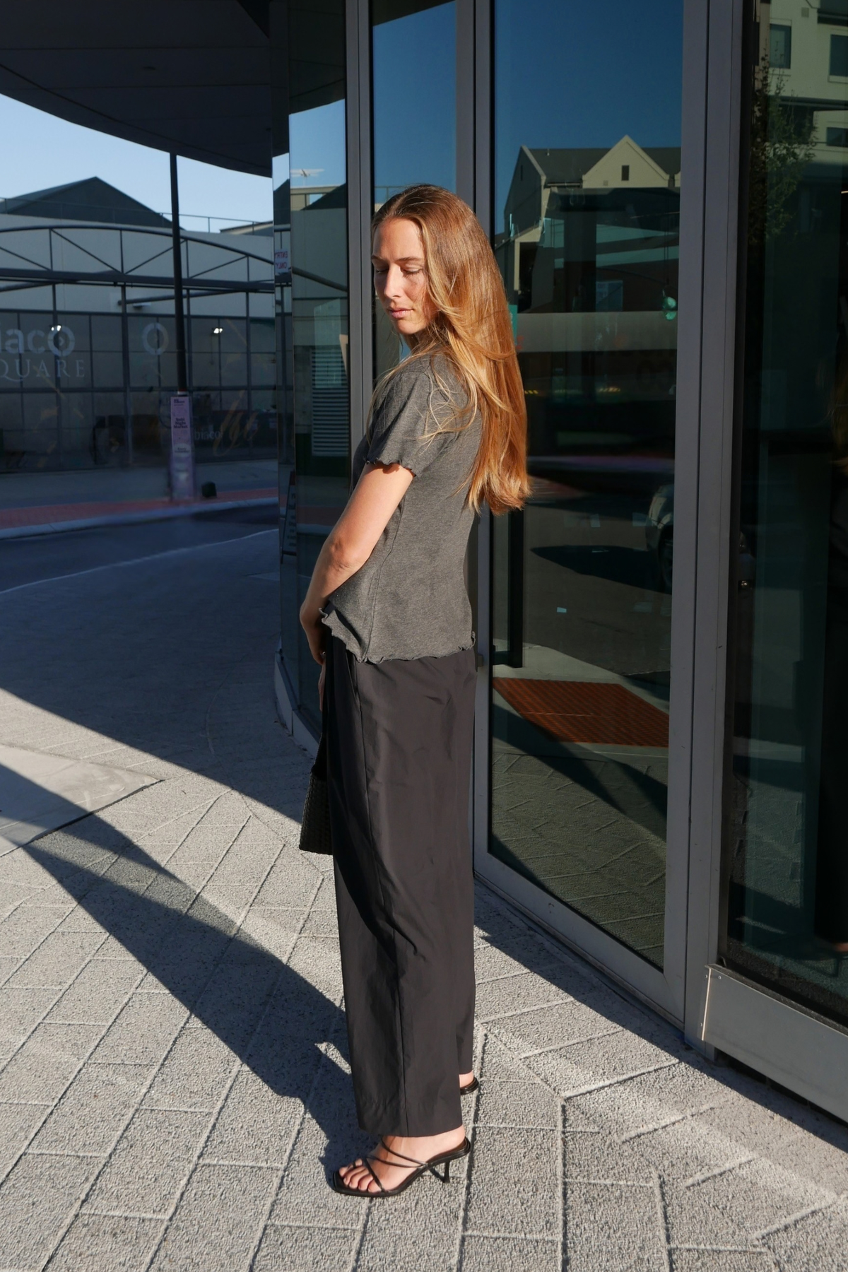 Organic Cotton Light Tee | Charcoal Marle
