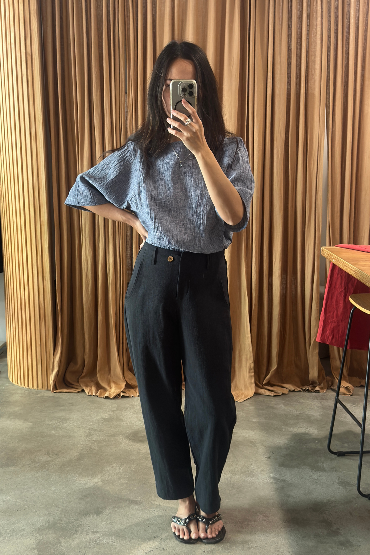 Square Top | Chambray