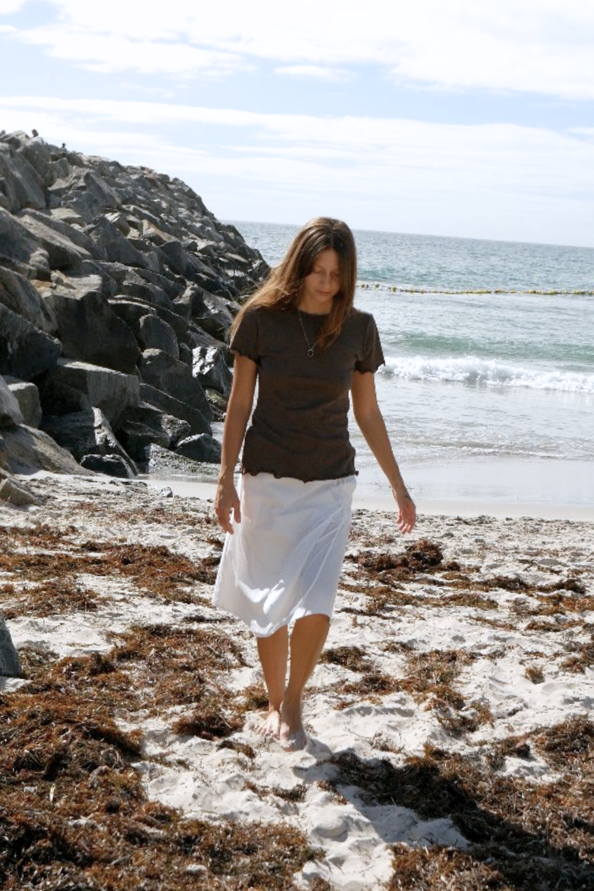 Organic Cotton Light Tee | Brown