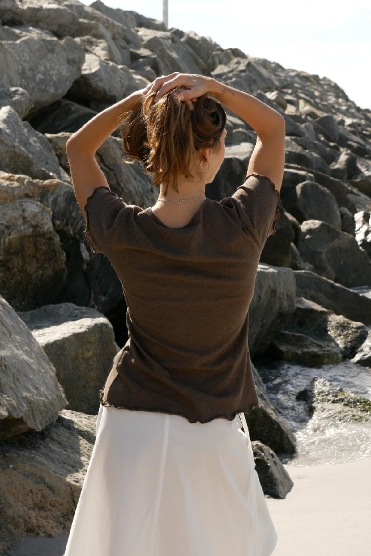 Organic Cotton Light Tee | Brown