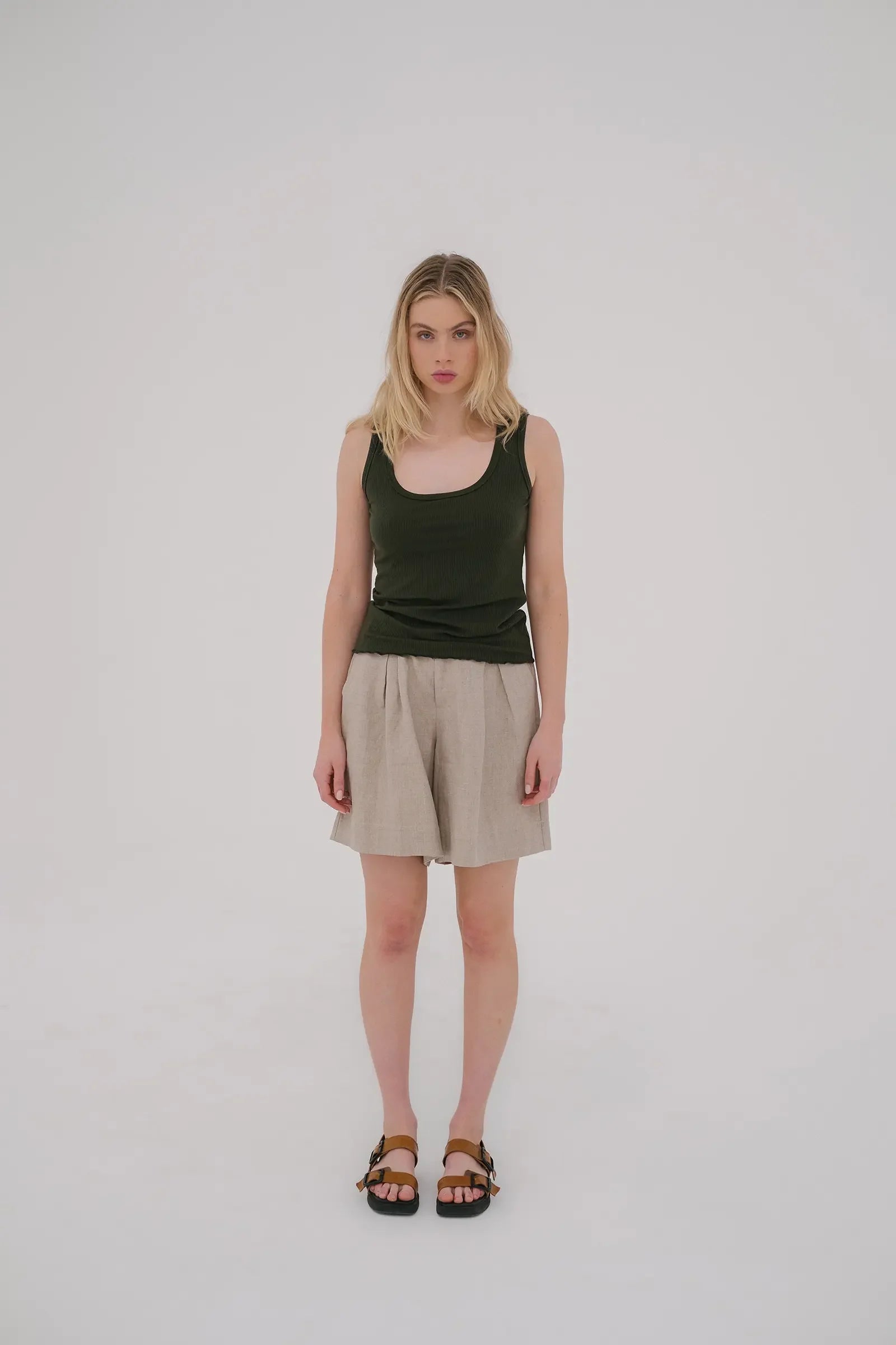 Sailor Mid Length Shorts | Natural Organic Hemp
