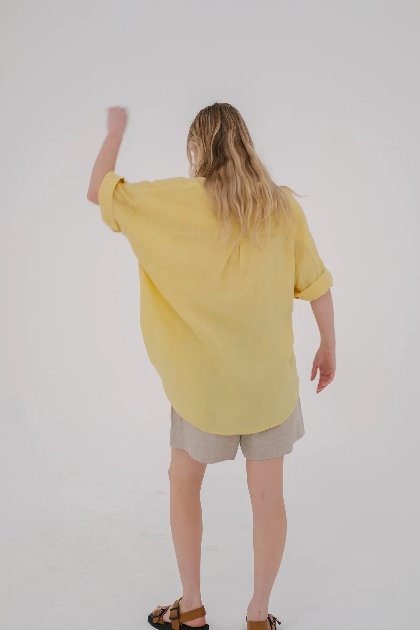 Oversize Short Sleeve Shirt | Lemon Yellow