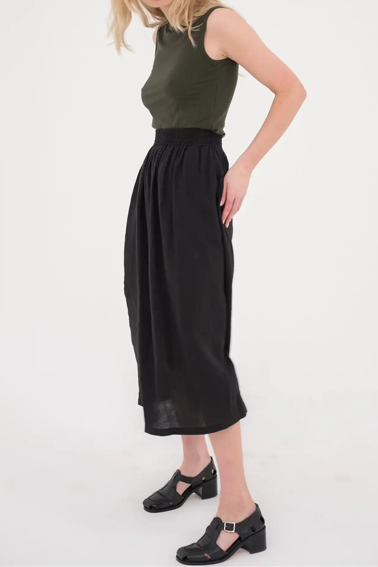 Midi Skirt | Black