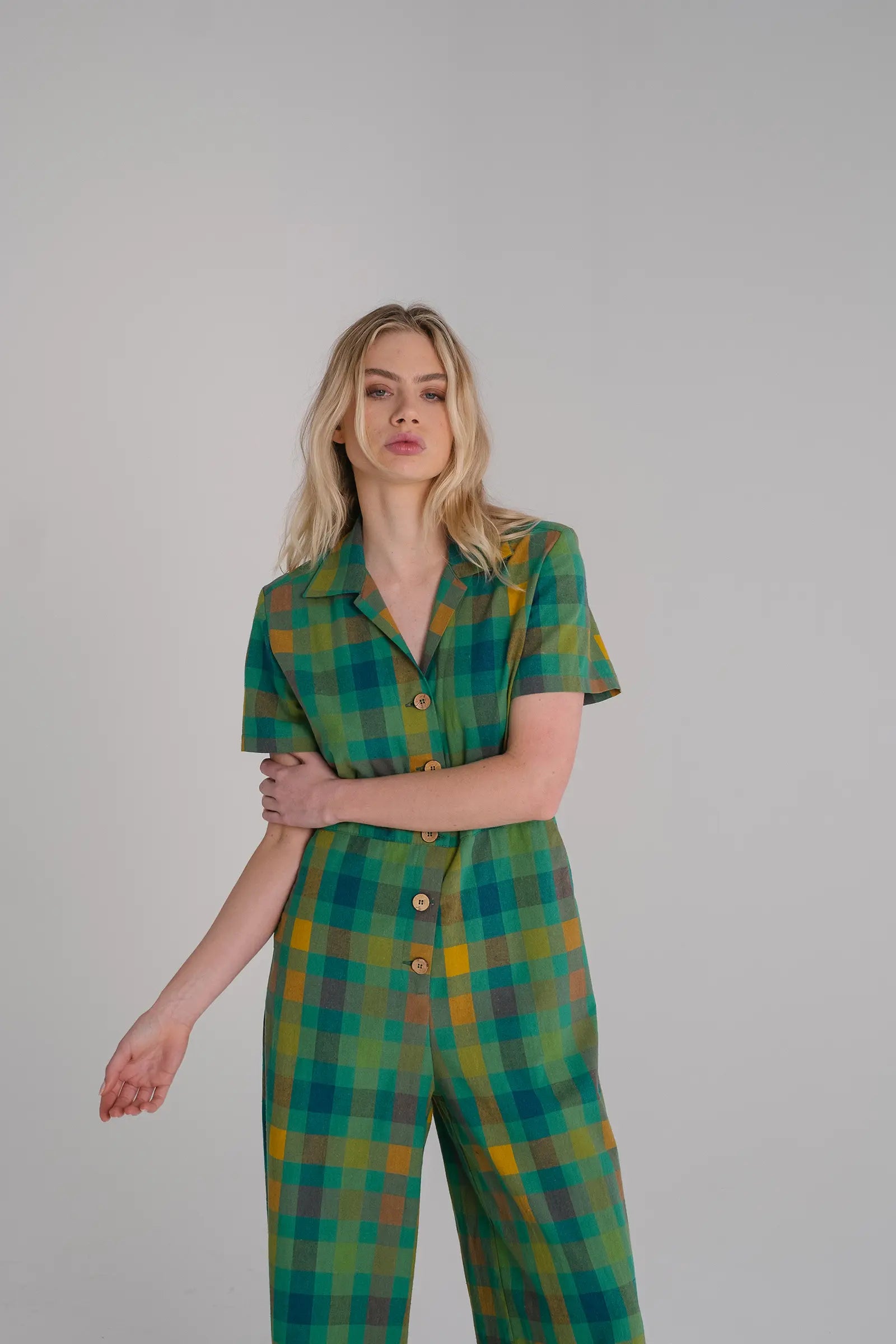 Short Sleeve Jumpsuit