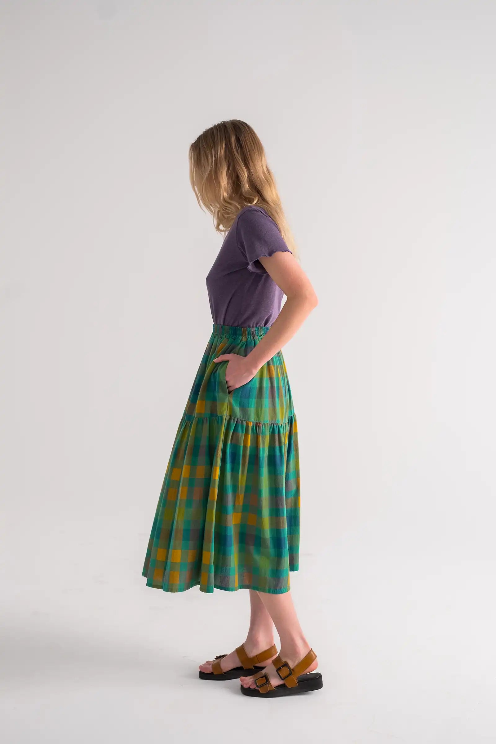 Gathered Tiered Skirt