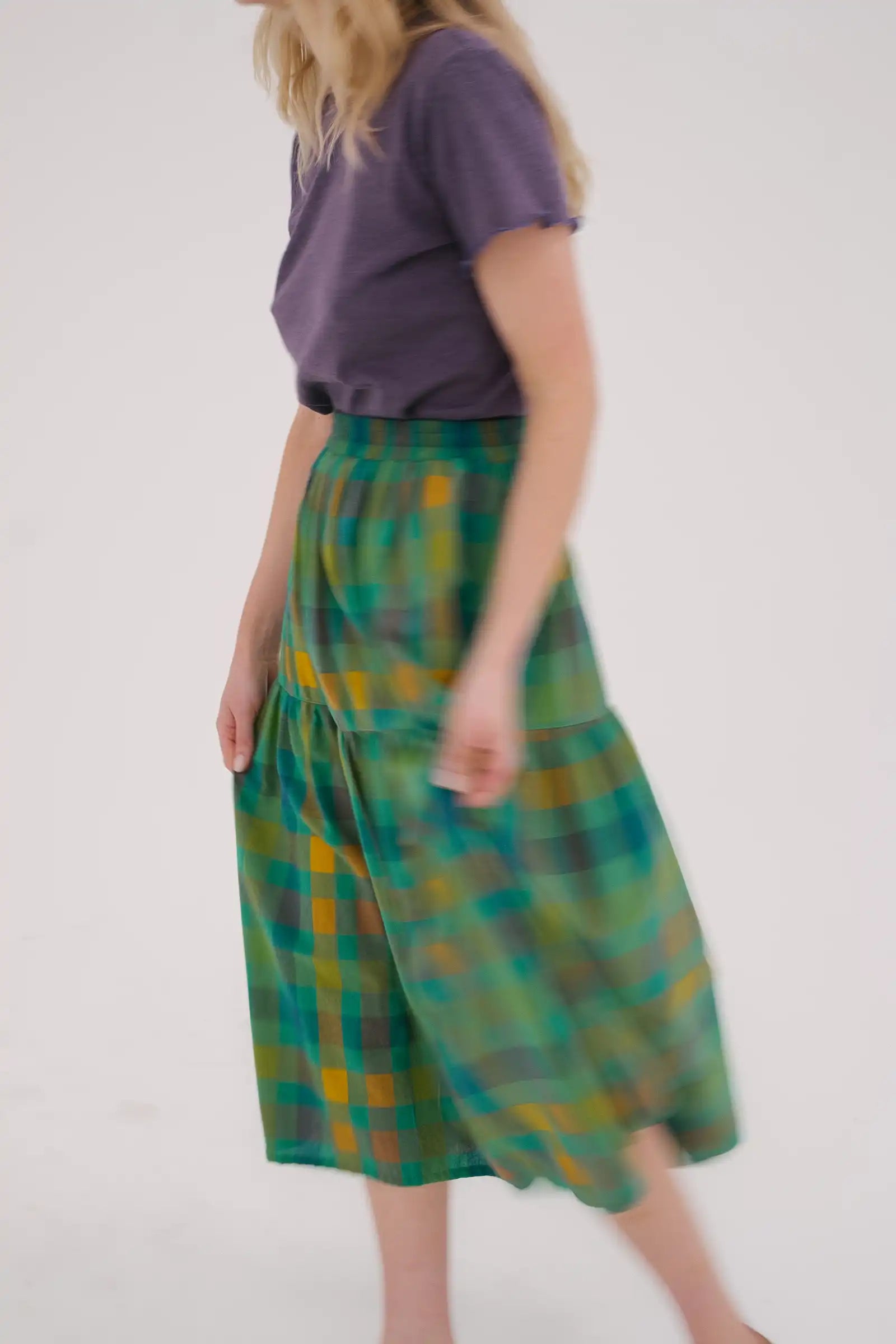 Gathered Tiered Skirt