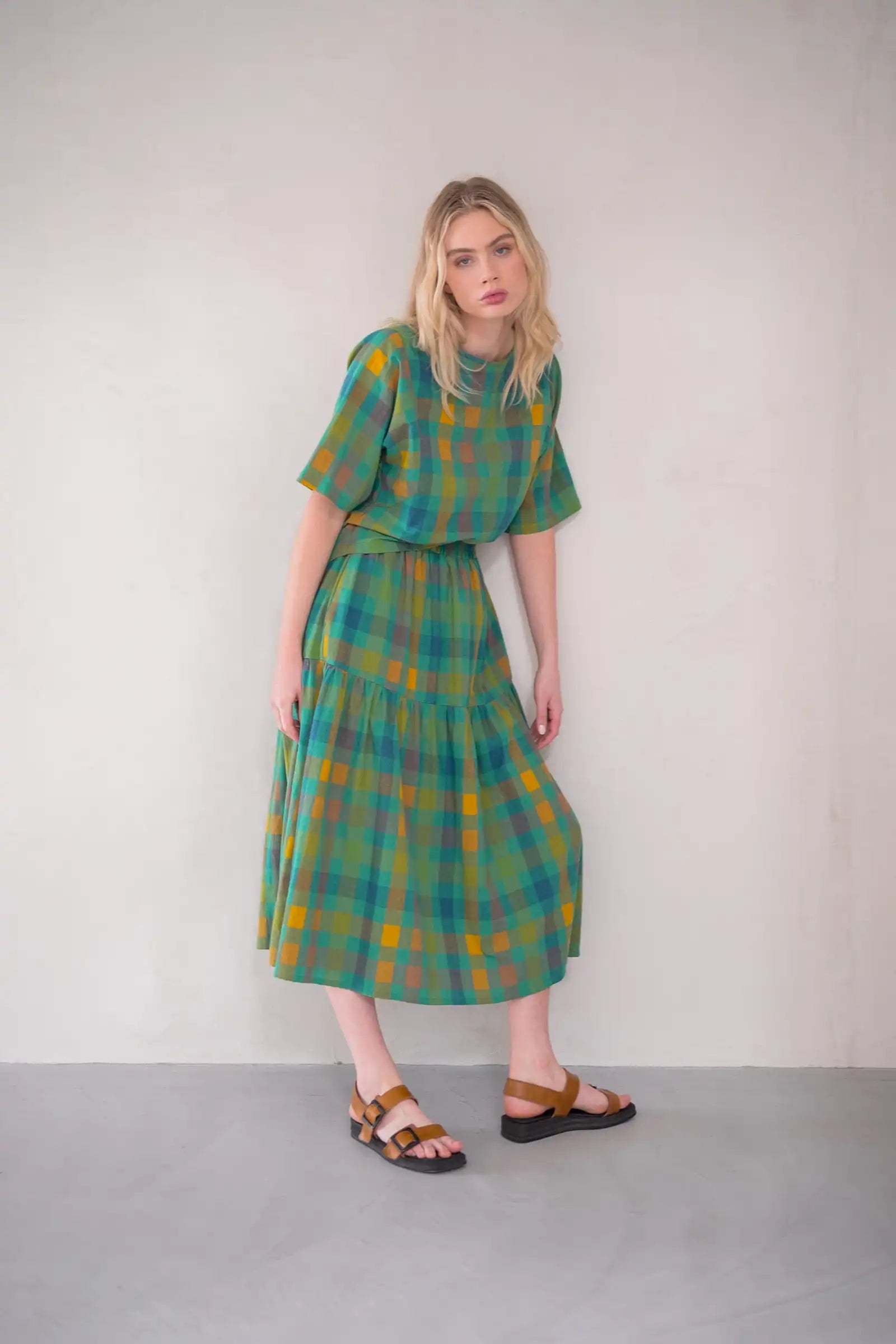 Gathered Tiered Skirt