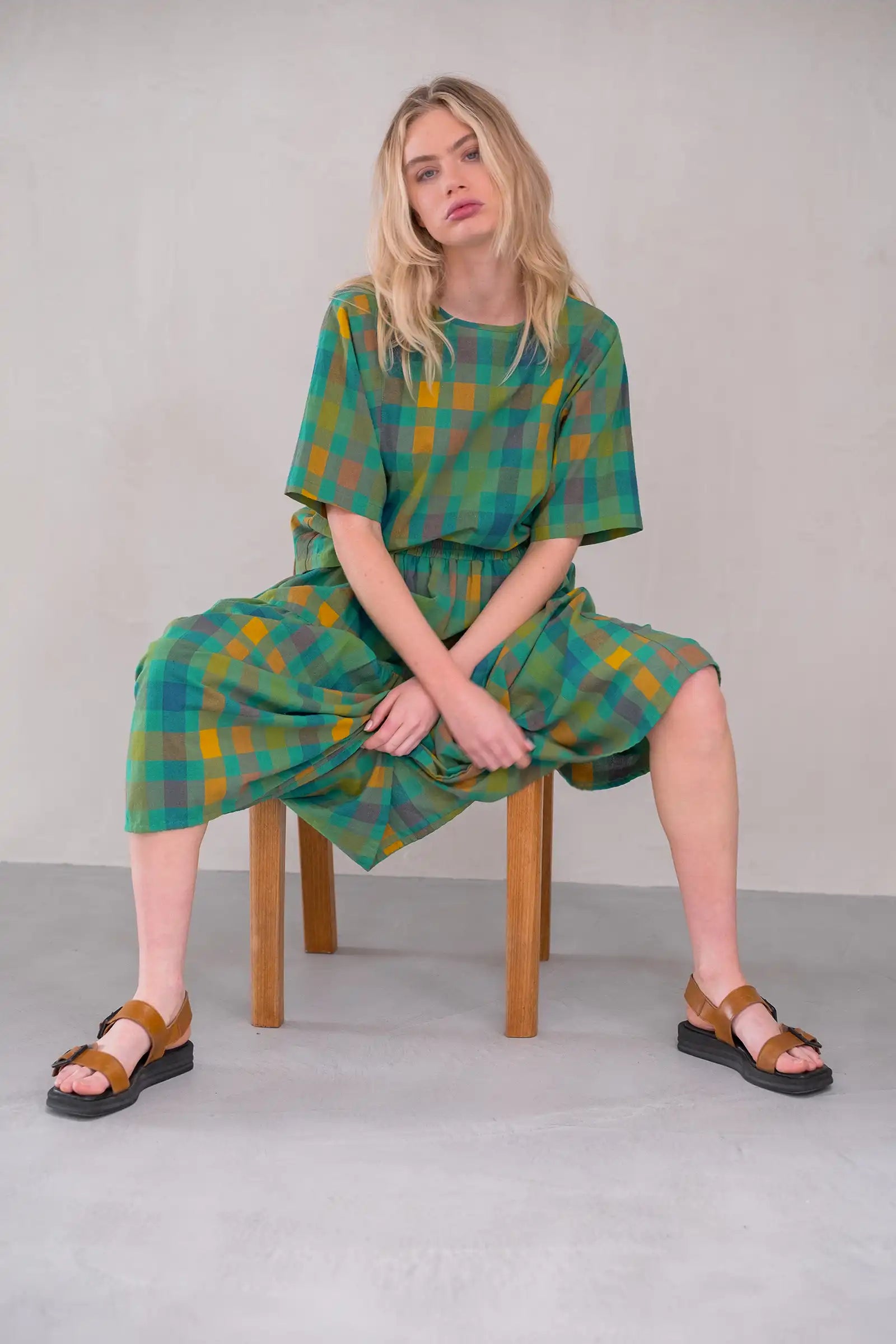 Gathered Tiered Skirt