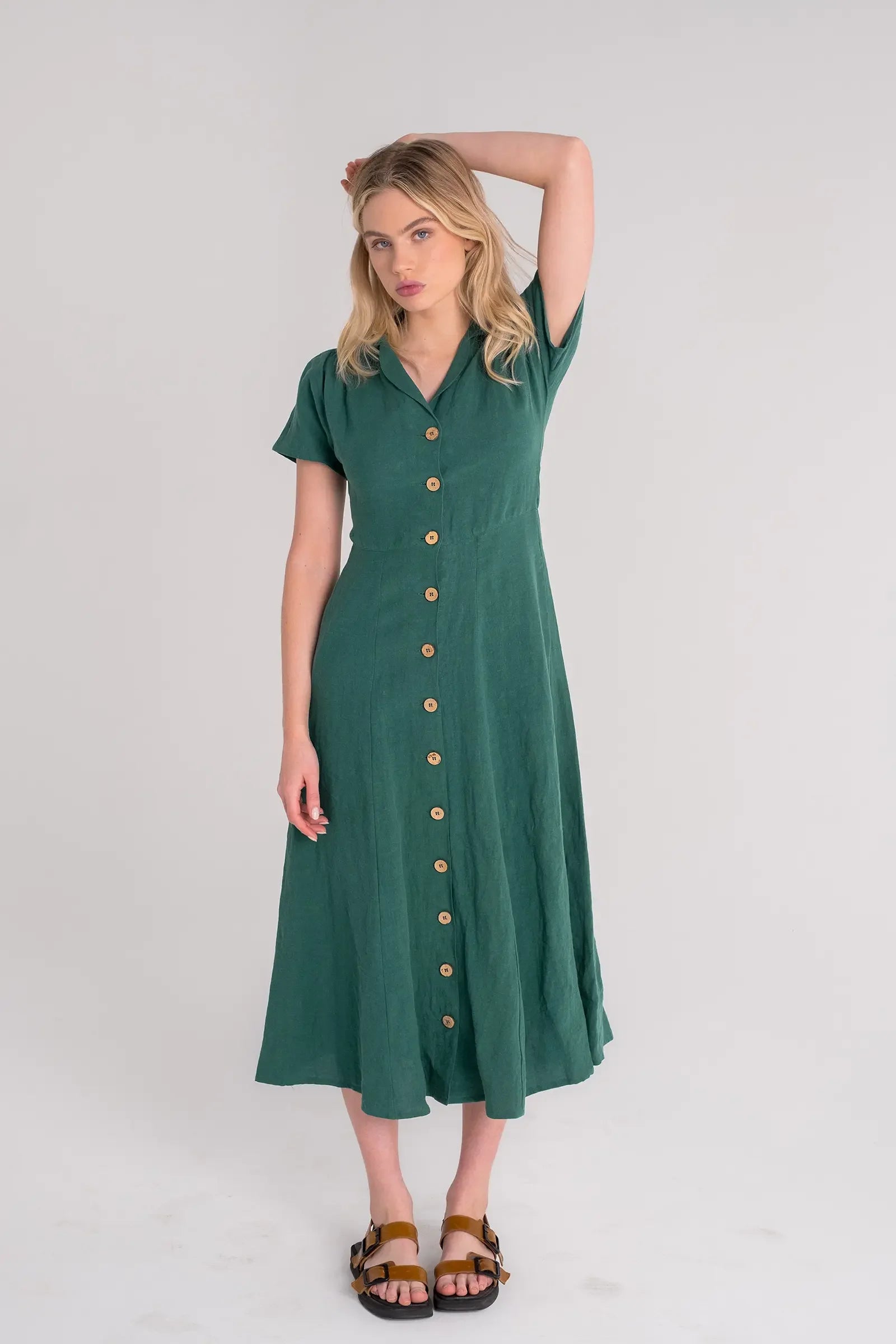 Every Day Dress | Emerald Green