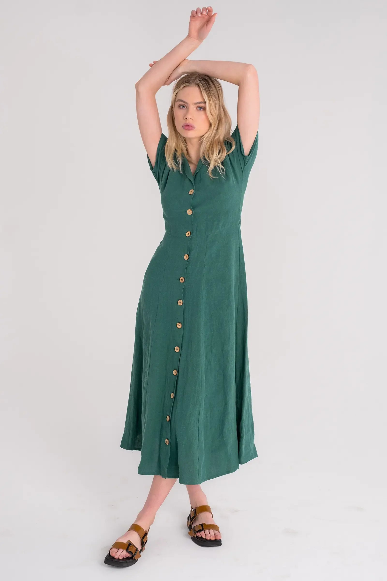 Every Day Dress | Emerald Green