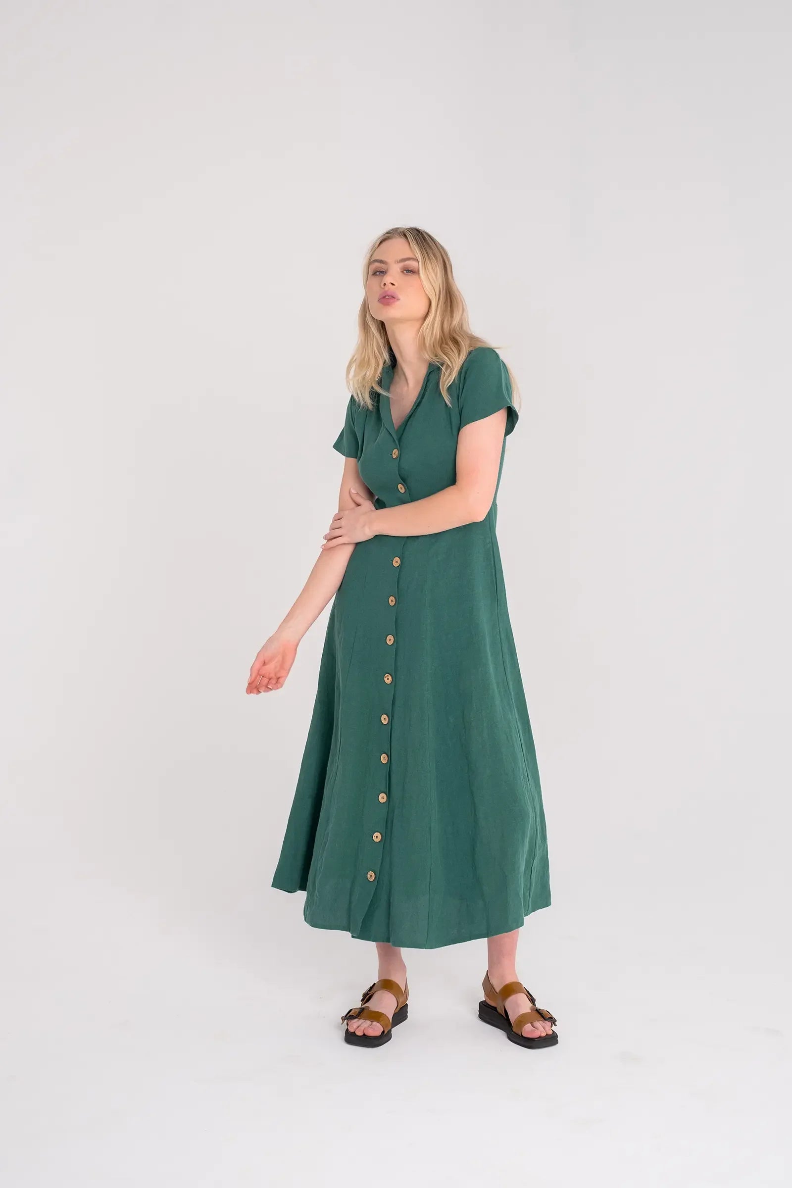 Every Day Dress | Emerald Green