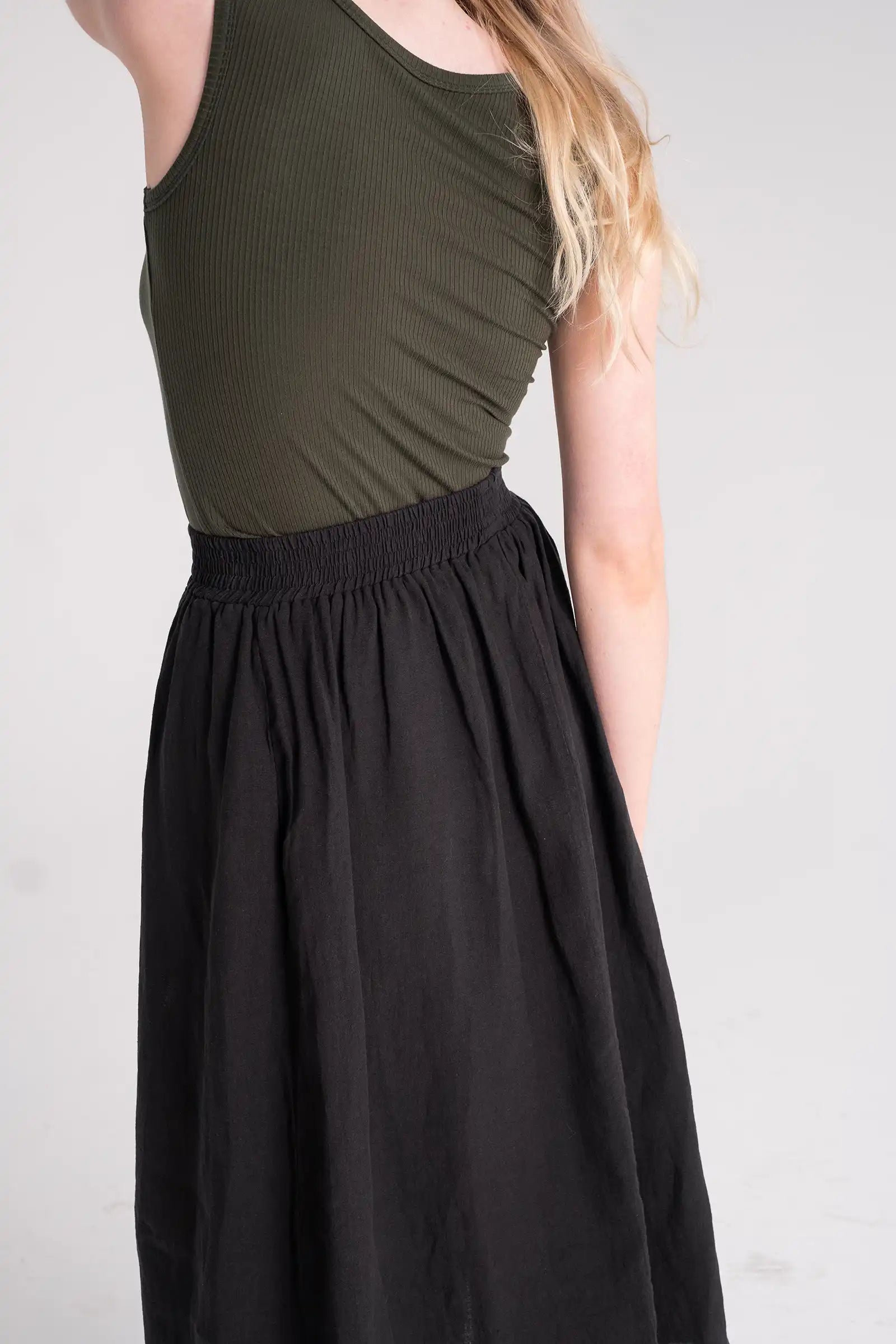 Midi Skirt | Black