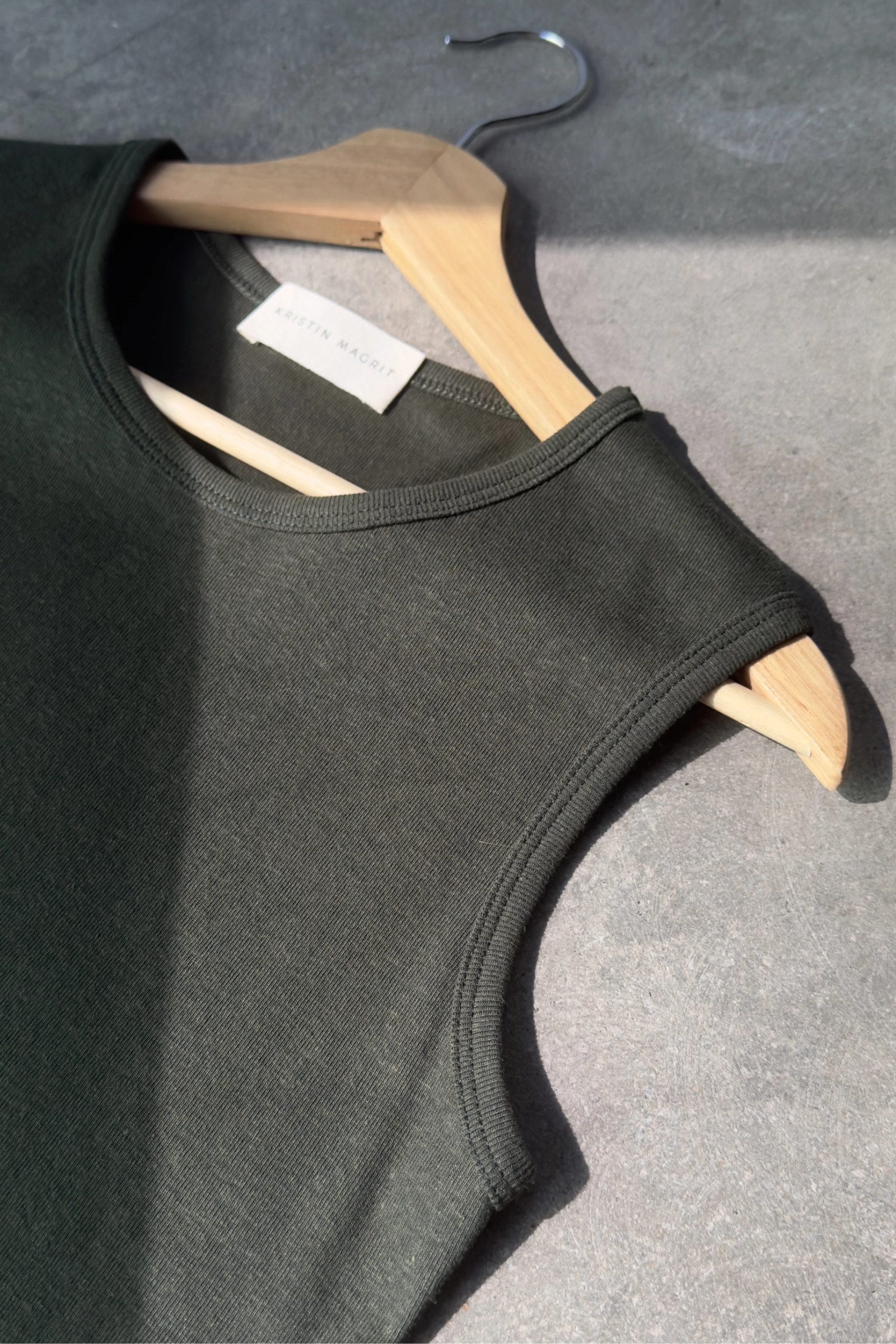 Rib Vest | Olive