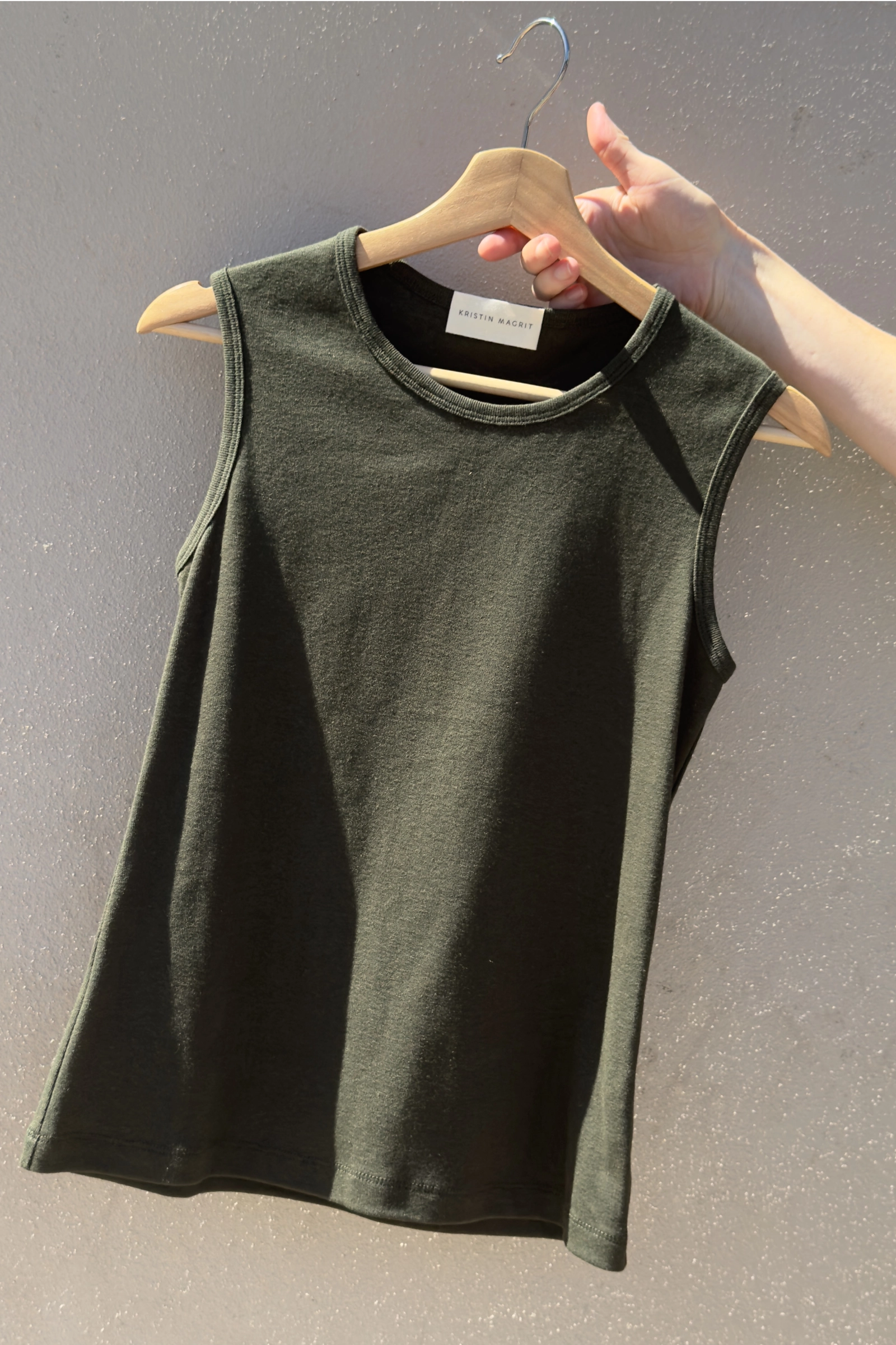 Rib Vest | Olive