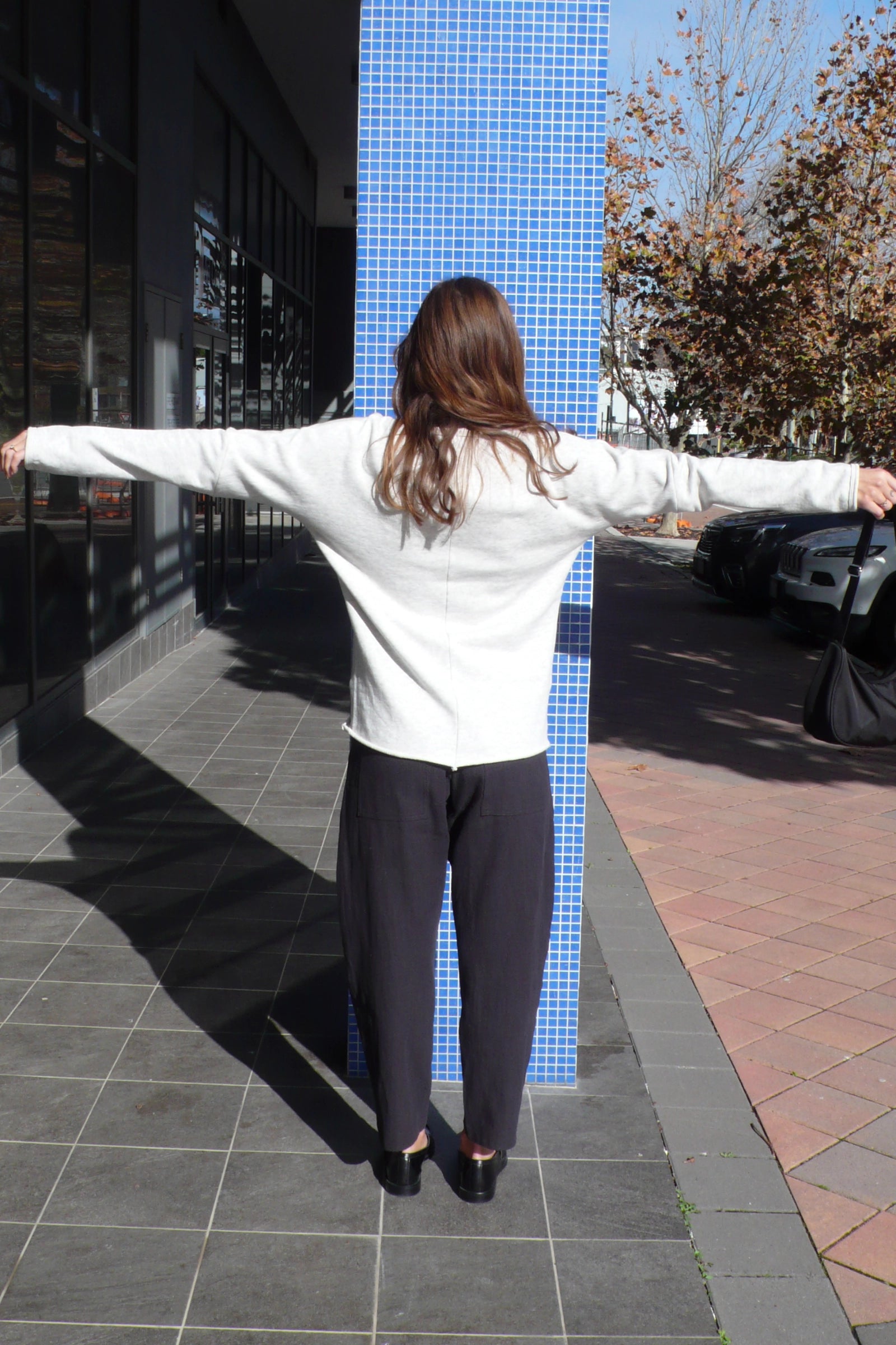 Organic Cotton Fleece Sweatshirt | Grey Marl