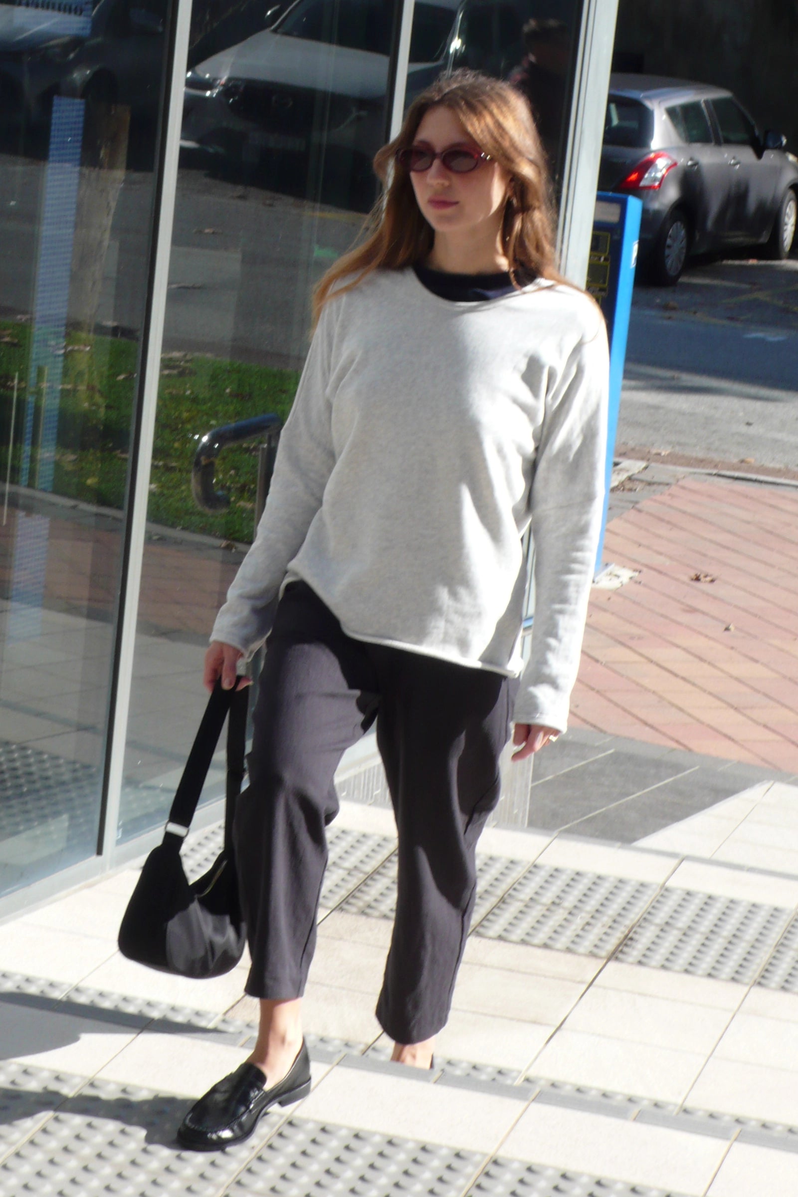 Organic Cotton Fleece Sweatshirt | Grey Marl