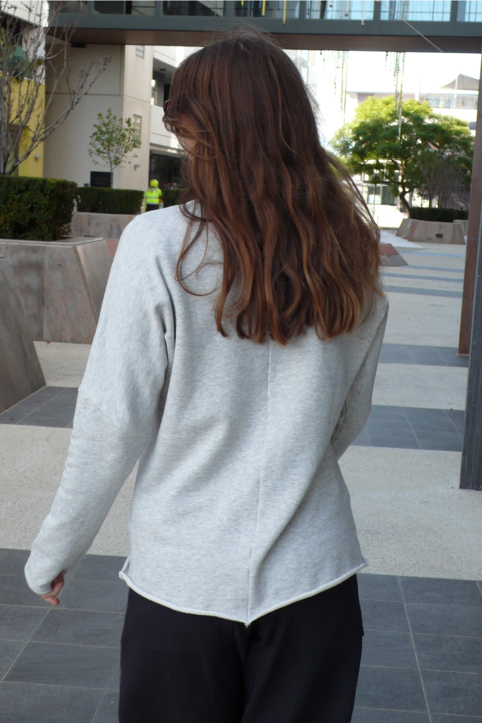 Organic Cotton Fleece Sweatshirt | Grey Marl