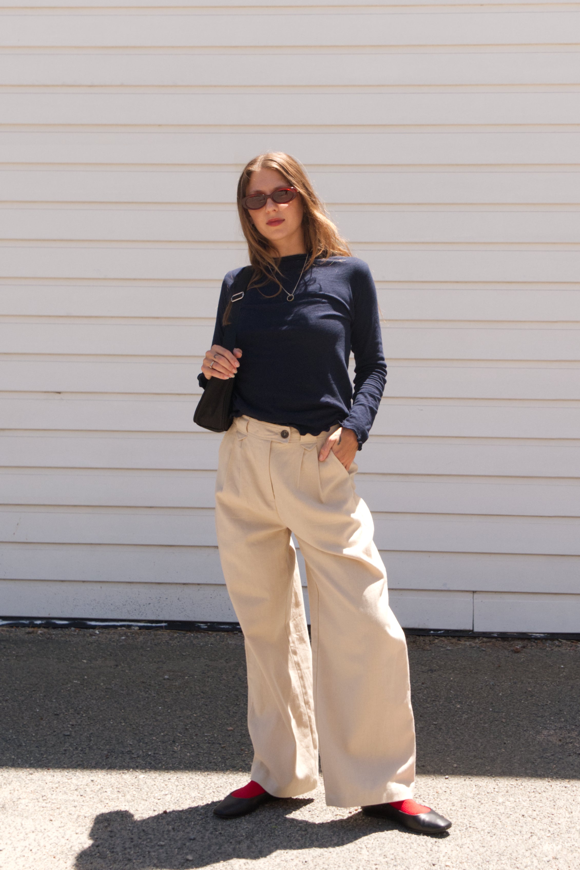 Relaxed Tailored Trouser | Ecru