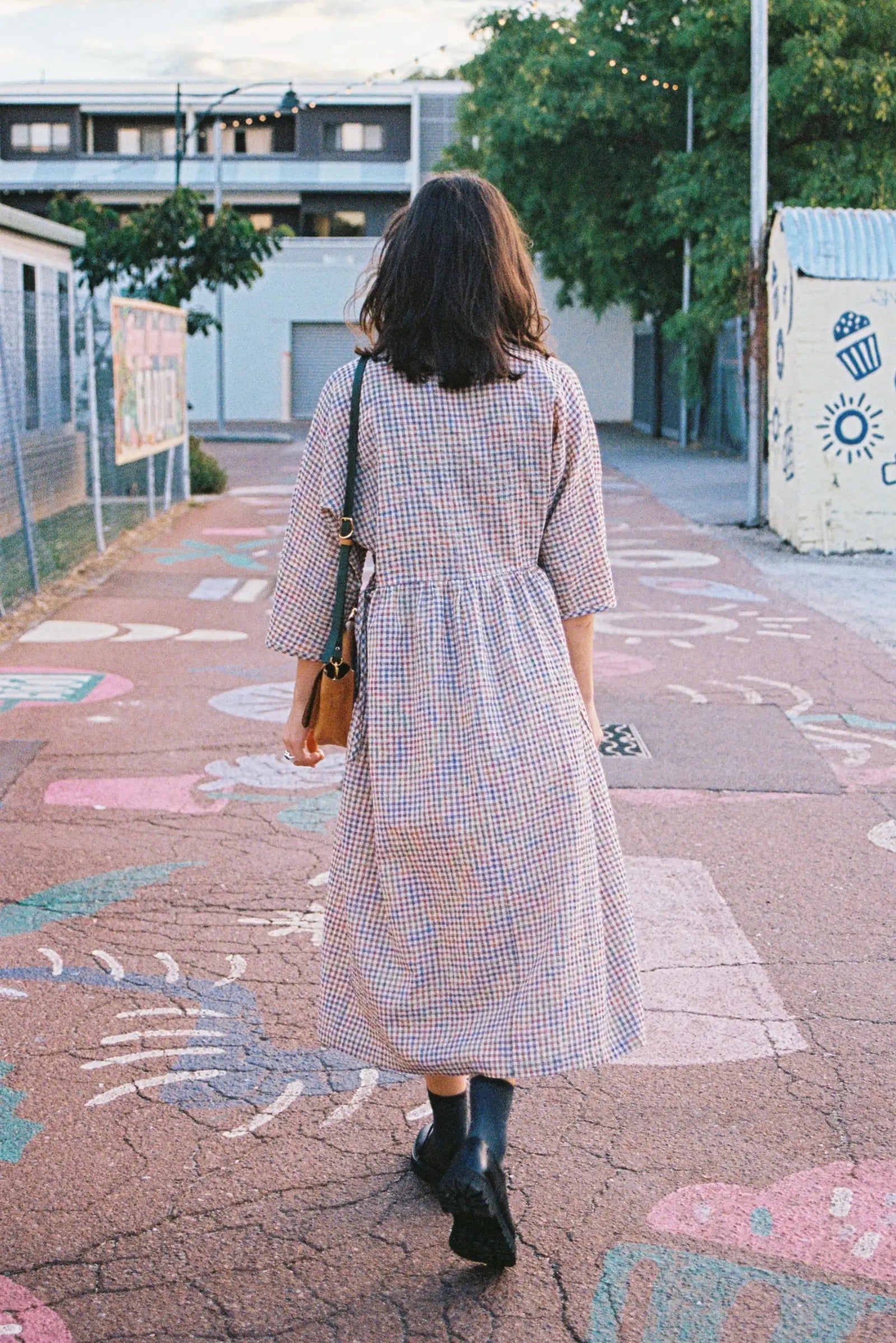 Gather Dress | Multi Colour Gingham