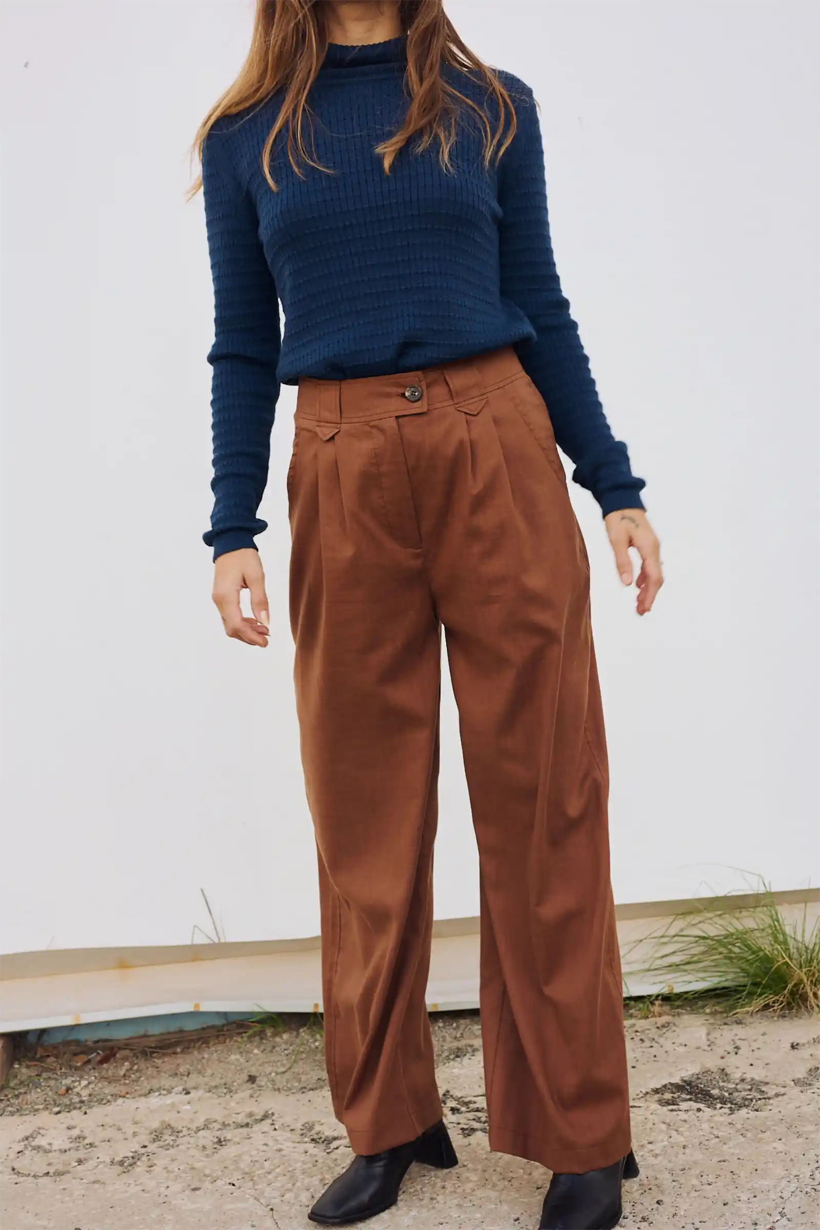 Relaxed Tailored Trouser | Cinnamon
