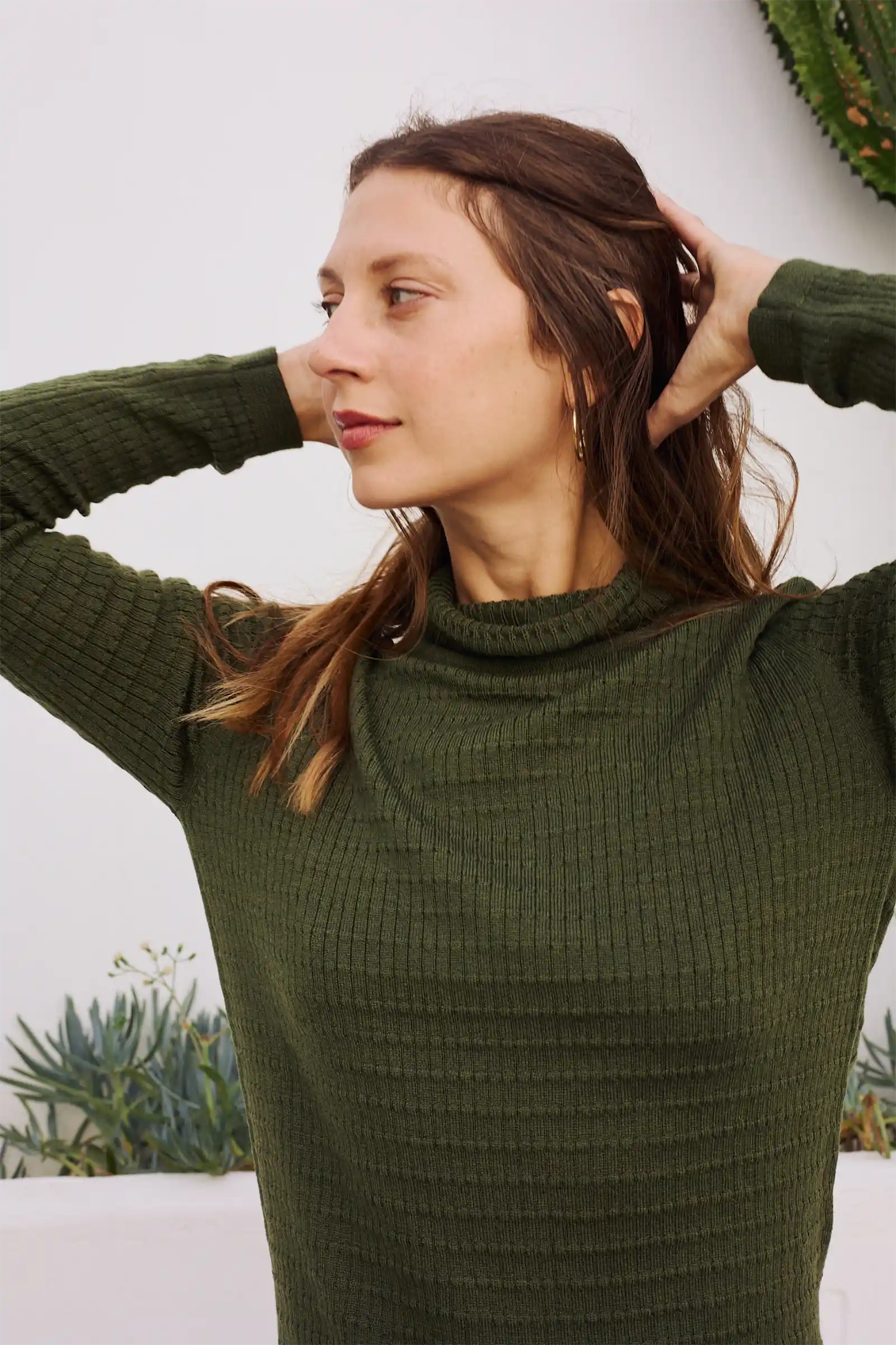 Merino Turtle Knit | Olive