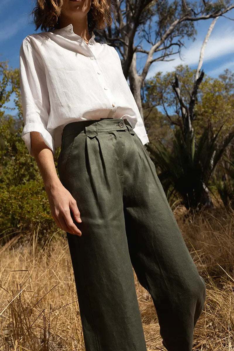 Relaxed Tailored Trouser | Verte Linen