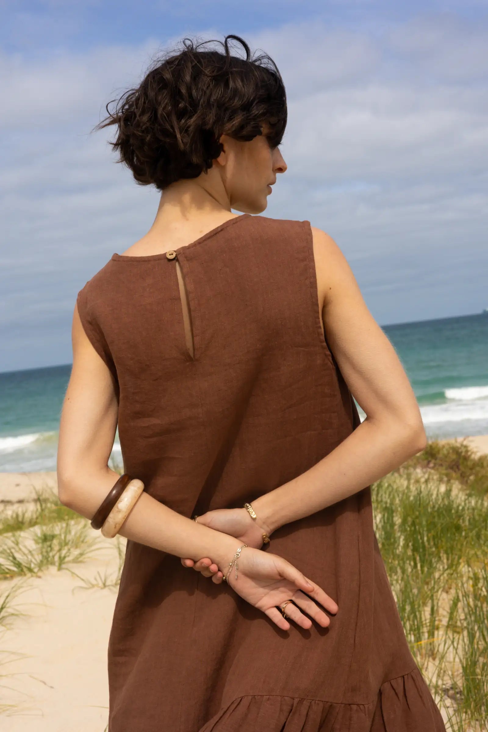Asymmetric Maxi Dress | Cocoa