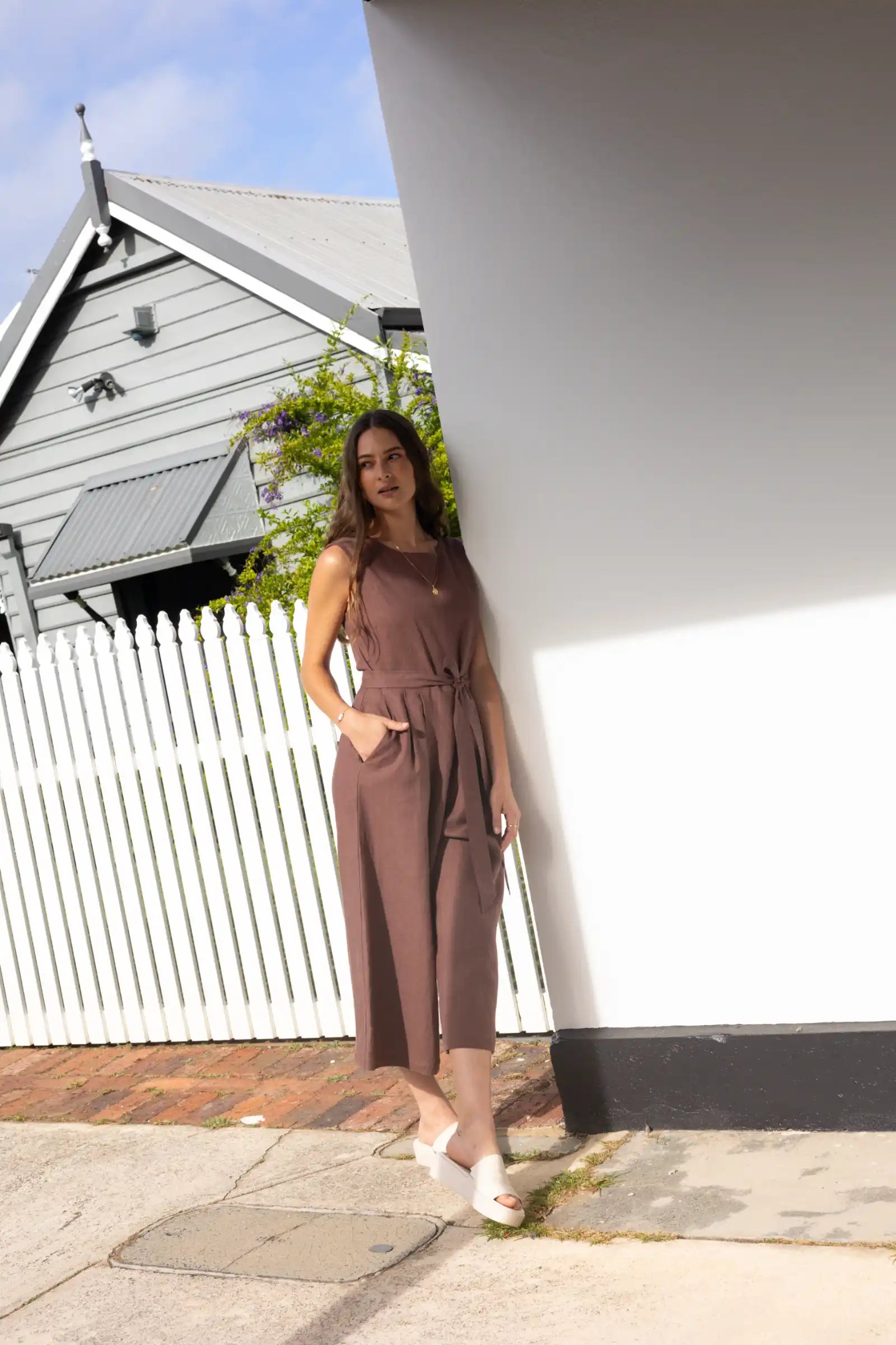 Sleeveless Jumpsuit | Cocoa