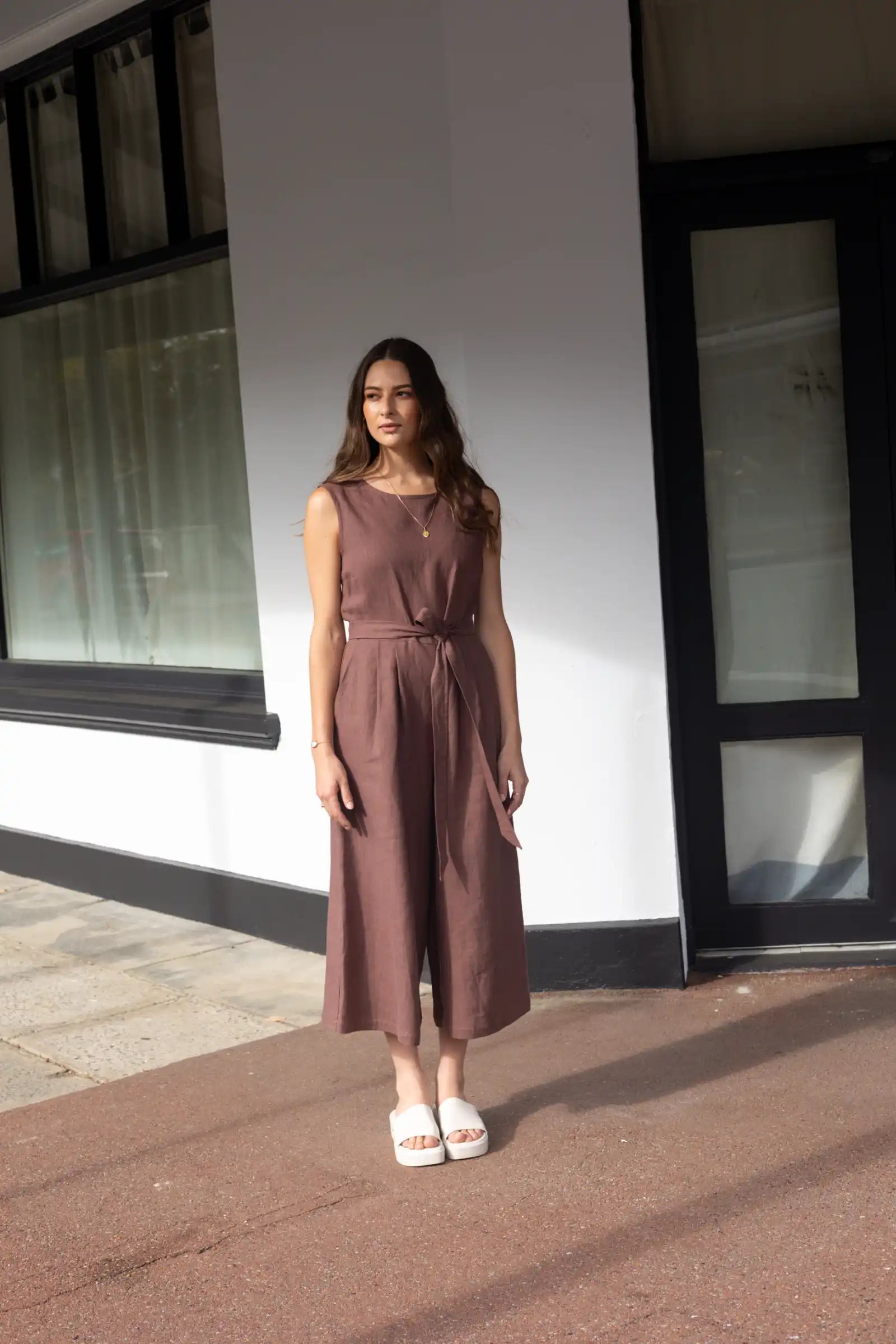 Sleeveless Jumpsuit | Cocoa