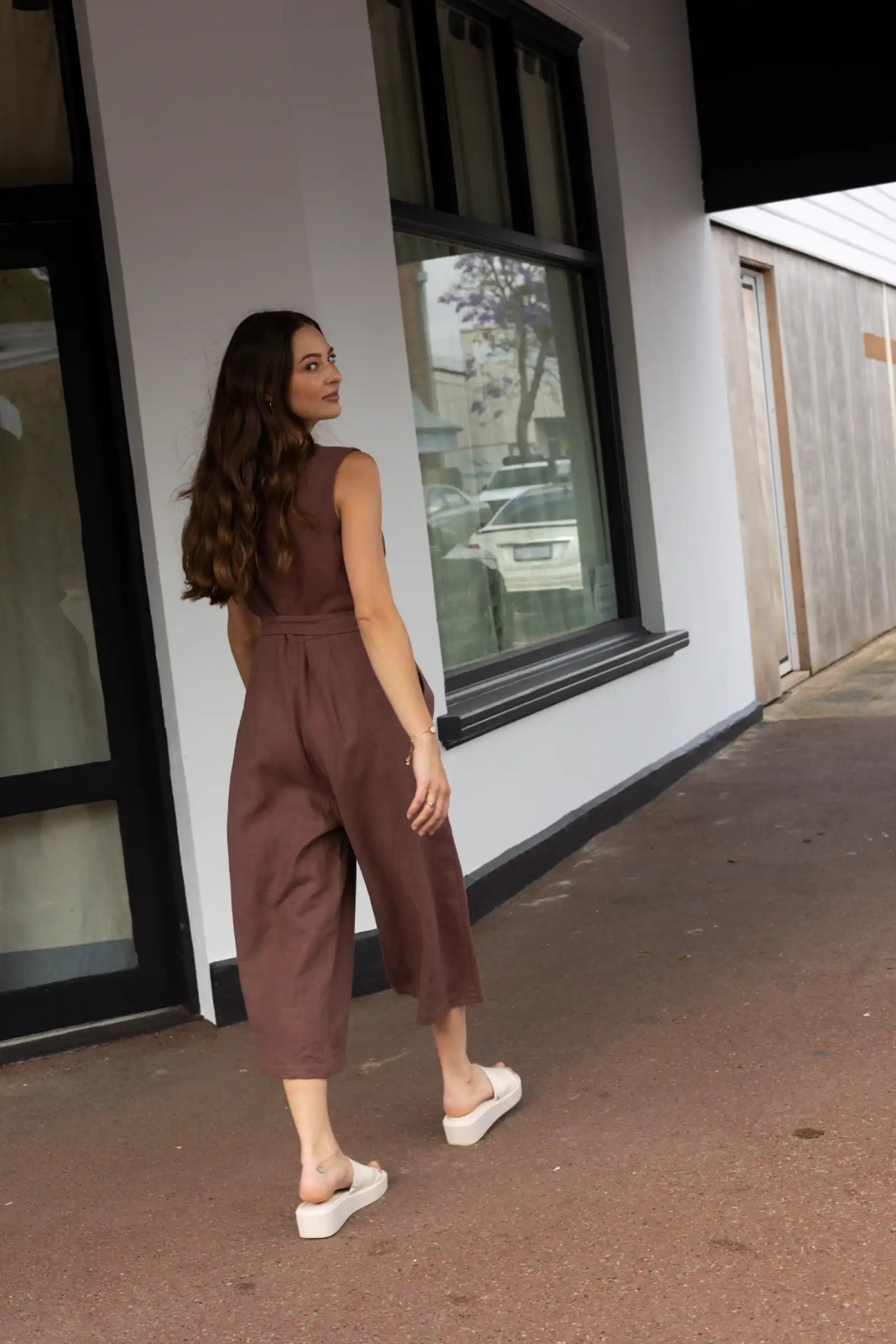 Sleeveless Jumpsuit | Cocoa