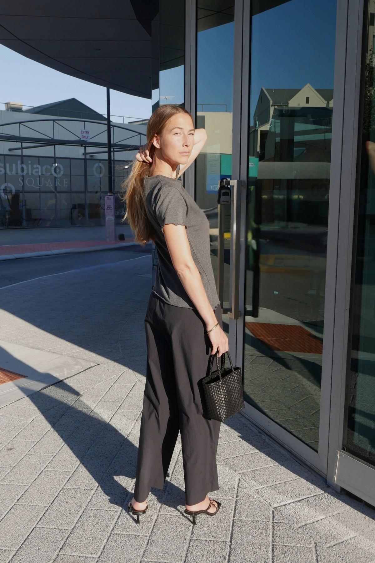Organic Cotton Light Tee | Charcoal Marle