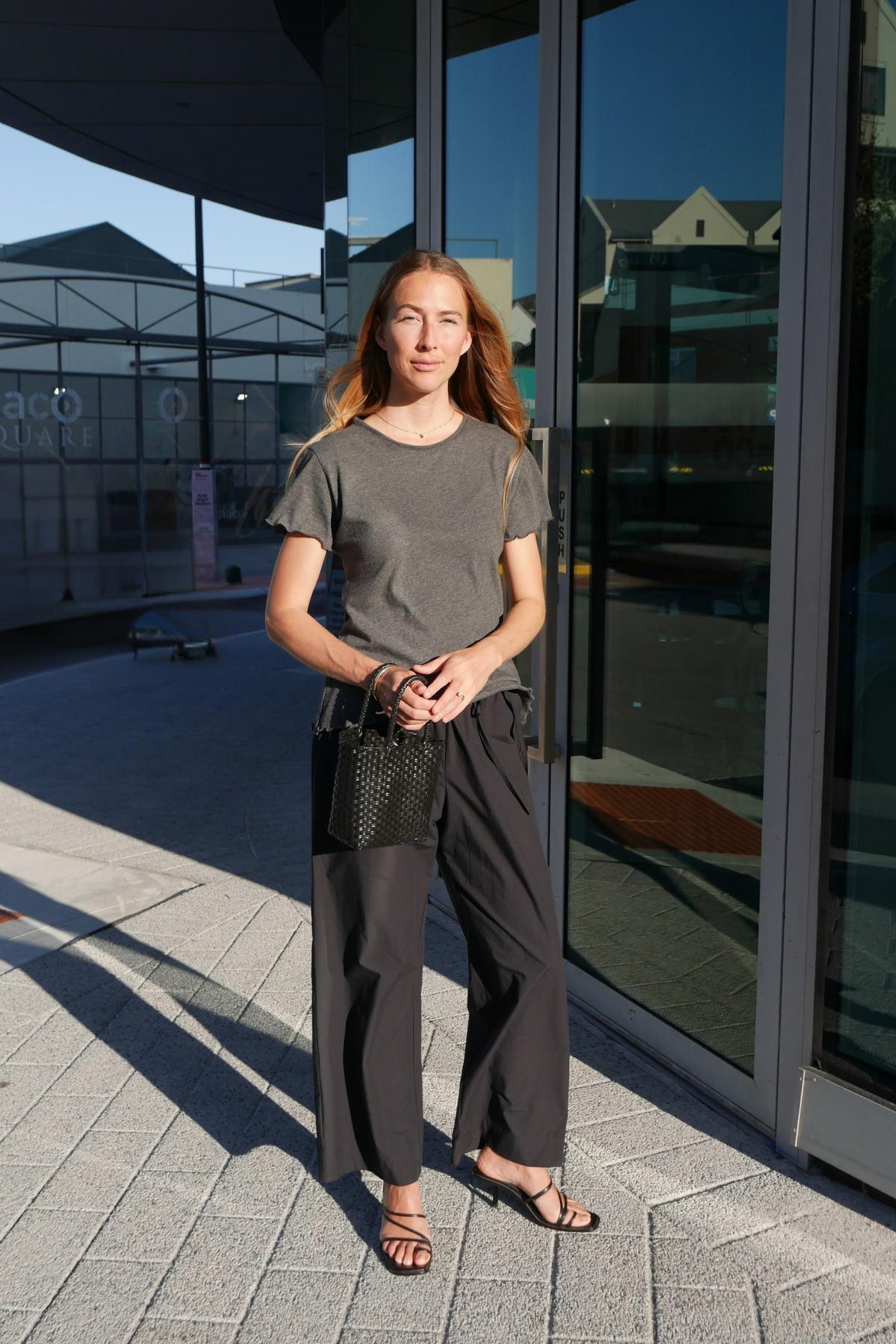Organic Cotton Light Tee | Charcoal Marle