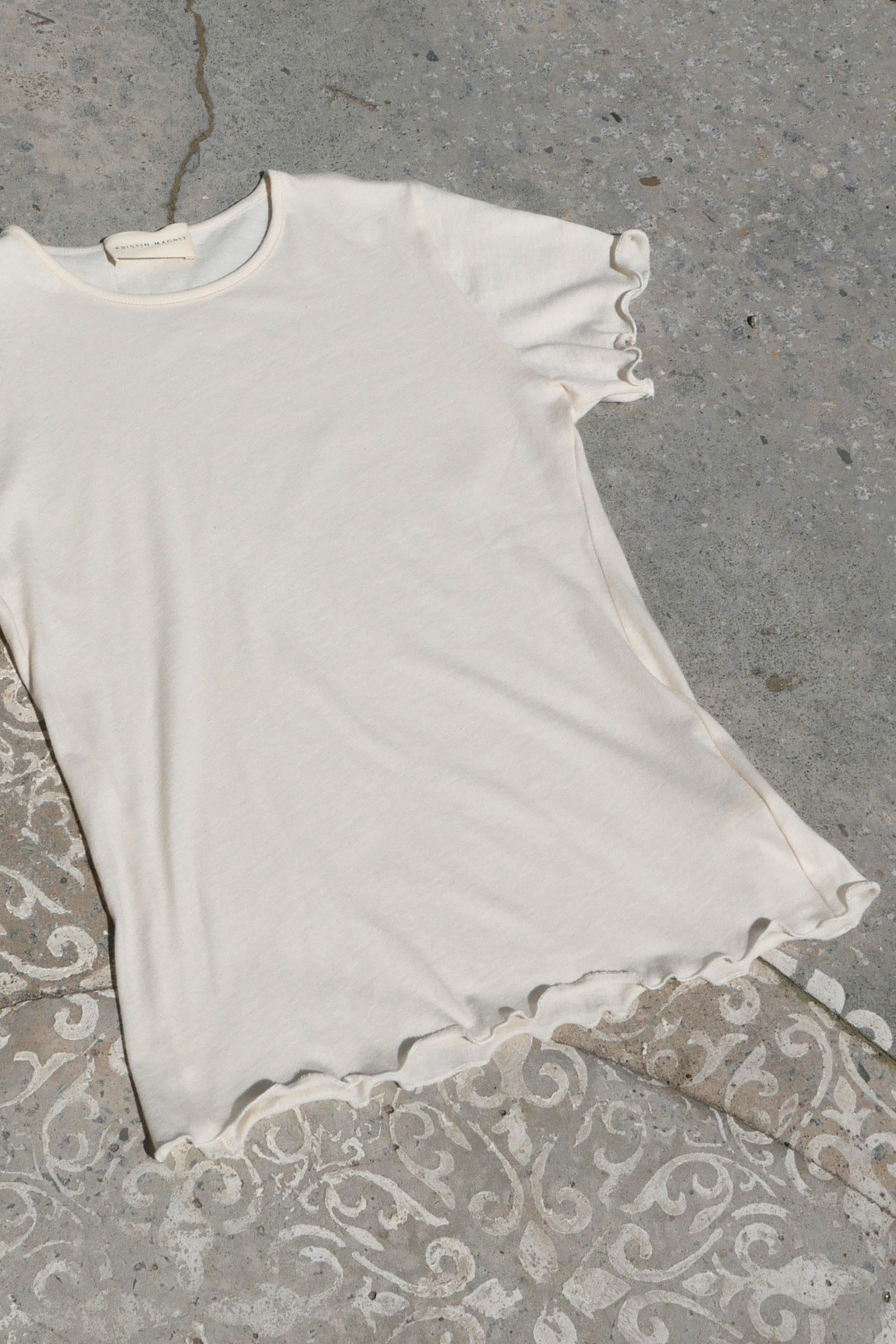 Organic Cotton Light Tee | Cream