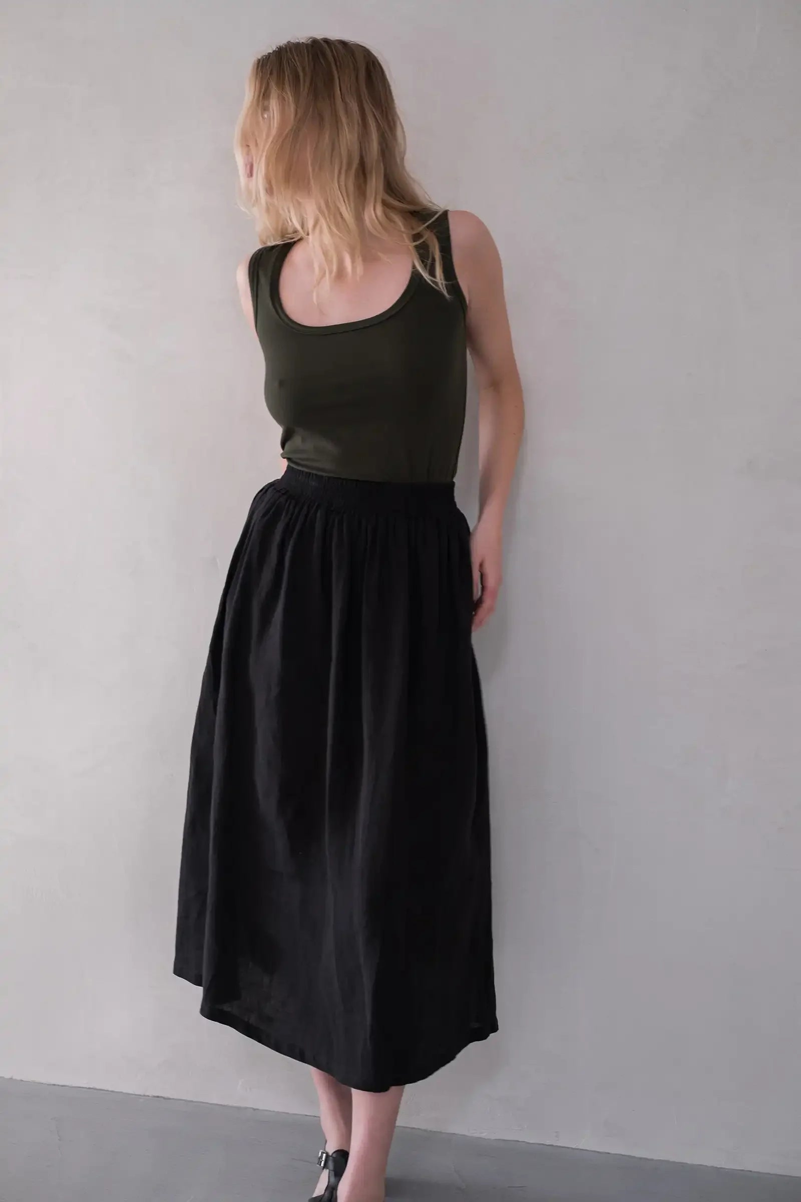 Midi Skirt | Black