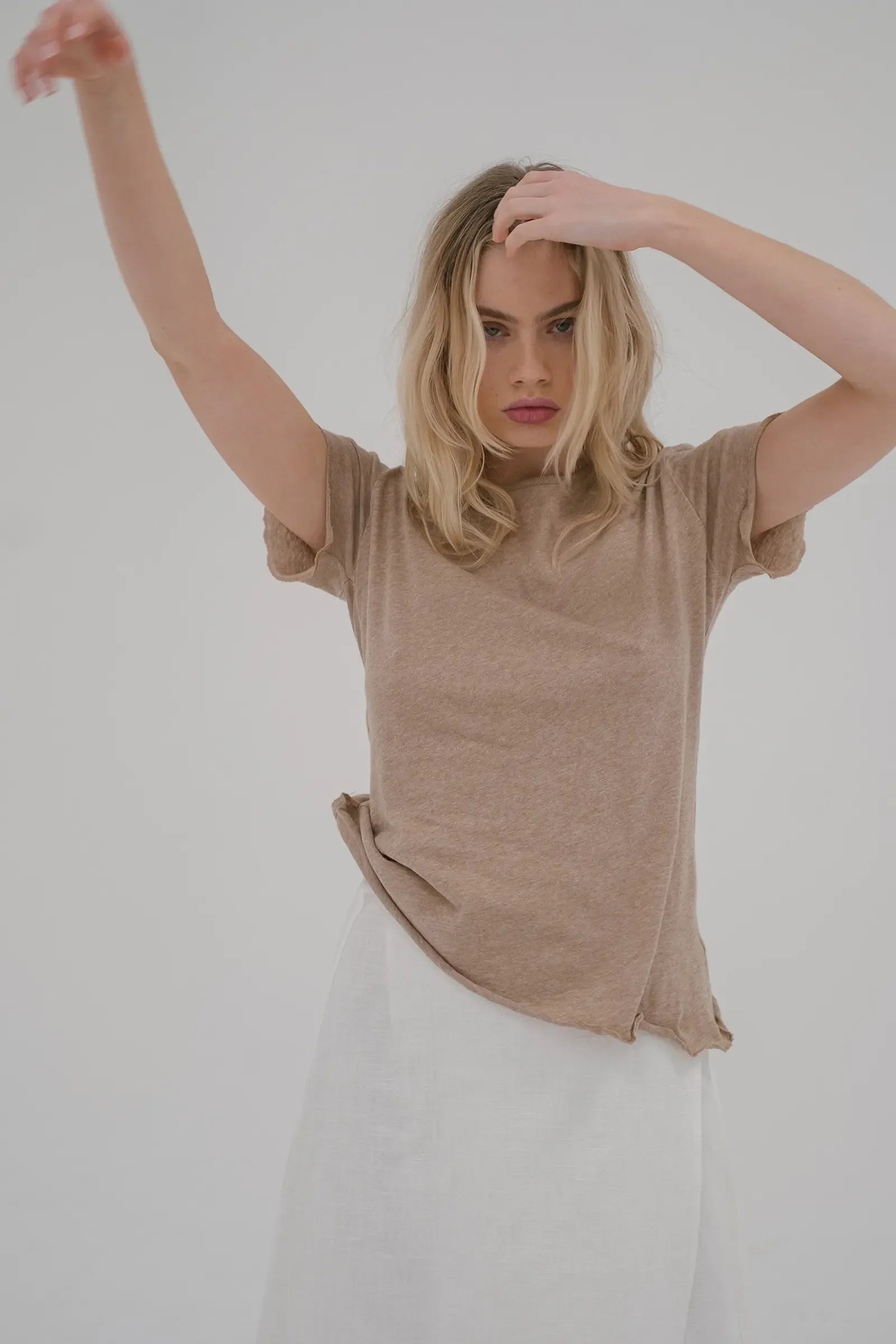 Organic Cotton Light Tee | Sand