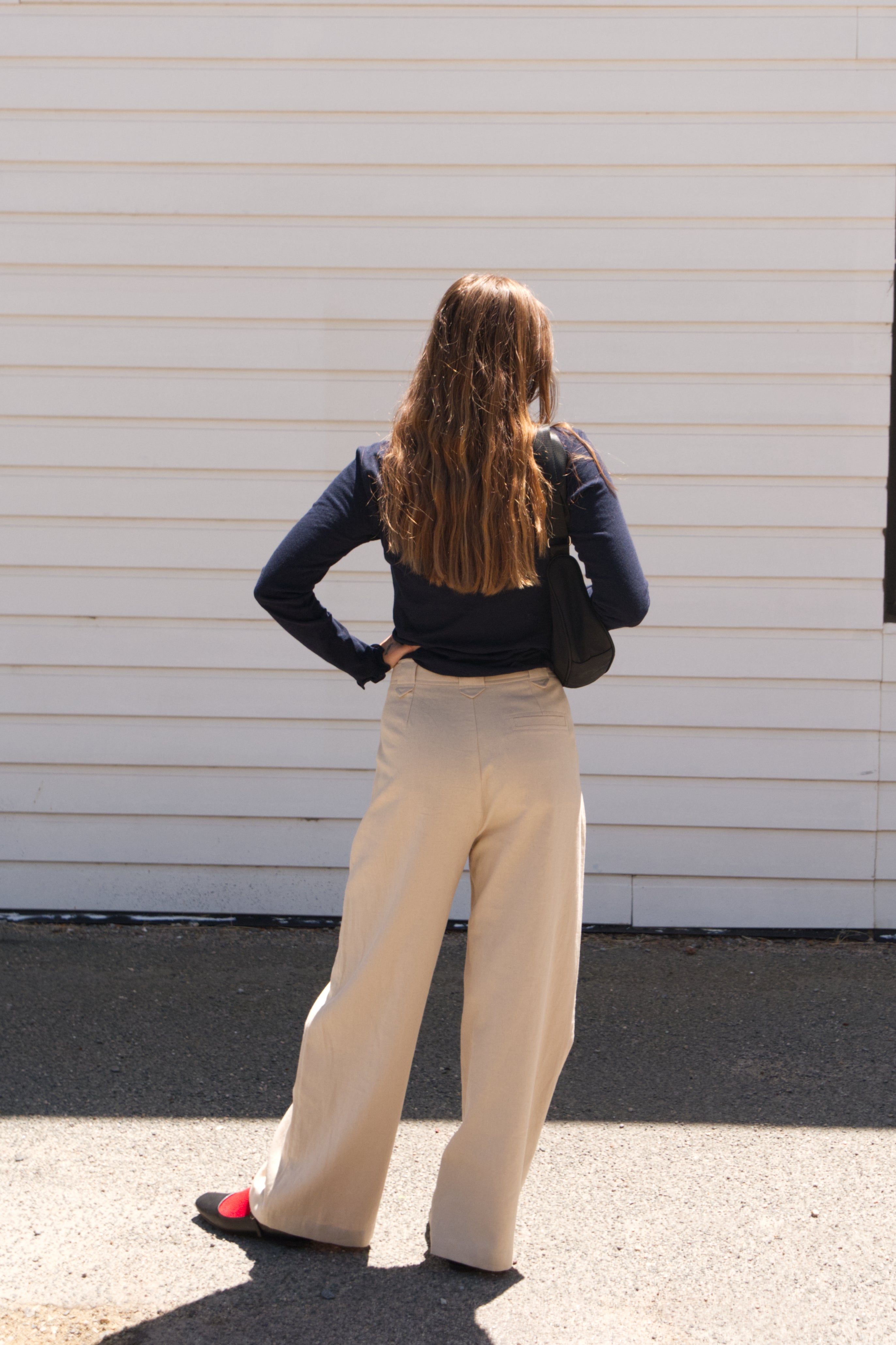 Relaxed Tailored Trouser | Ecru