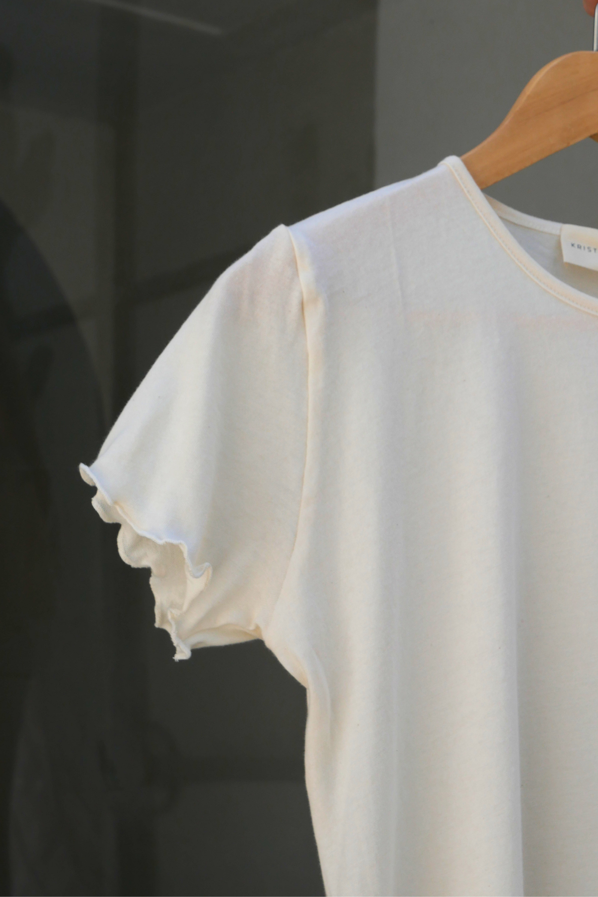 Organic Cotton Light Tee | Cream