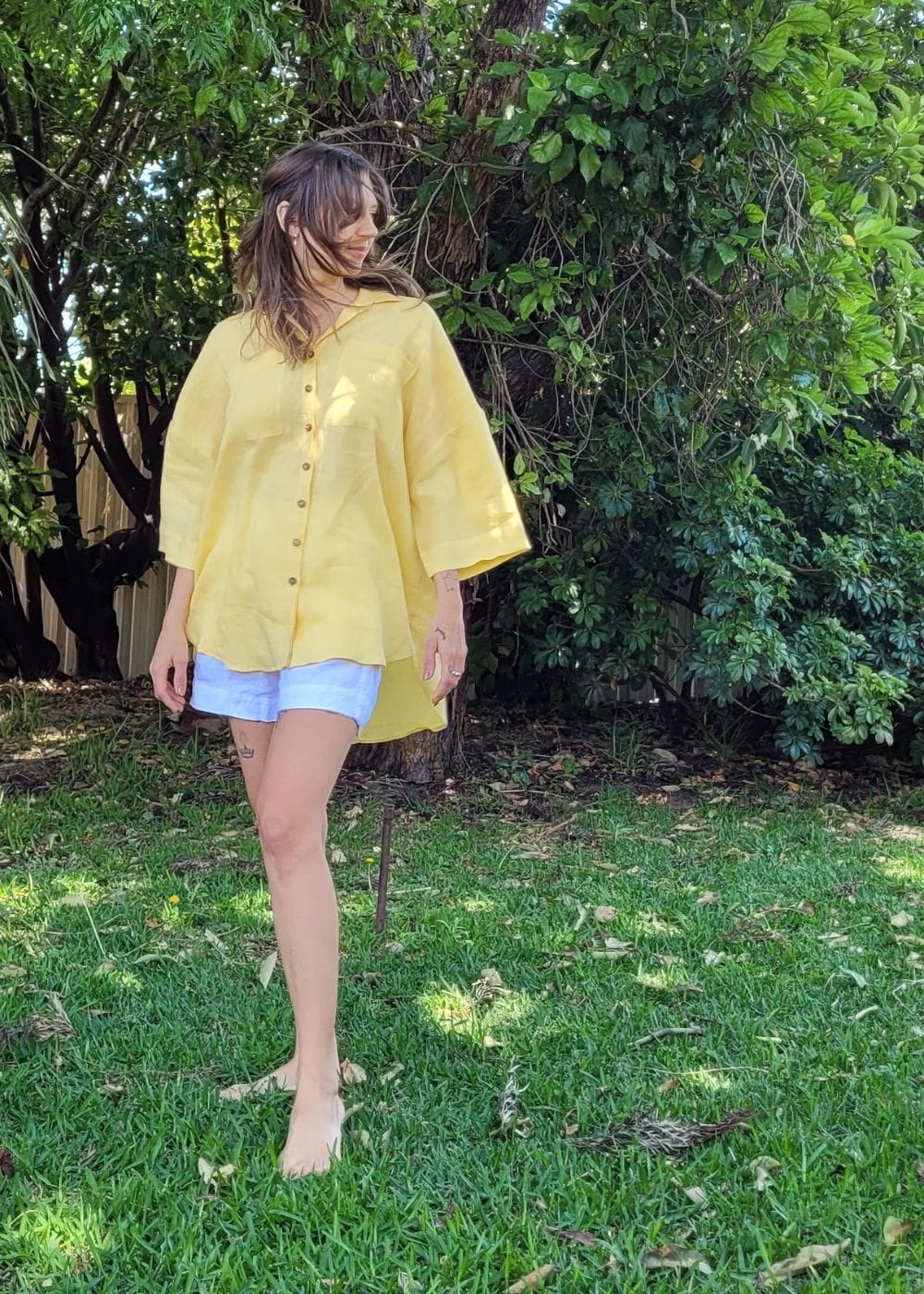 Oversize Short Sleeve Shirt | Lemon Yellow